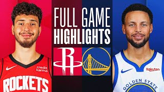 ROCKETS at WARRIORS  FULL GAME HIGHLIGHTS  November 20 2023 [upl. by Ninette]