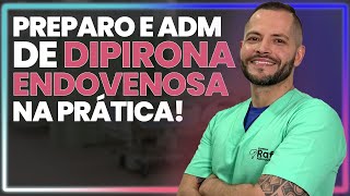 Preparo da DIPIRONA ENDOVENOSA  Passo a Passo 😮  Prof Rafa Albuquerque [upl. by Alessig]