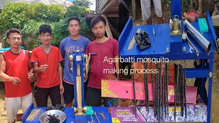 how to make mosquito Agarbatti making process [upl. by Nairbo]