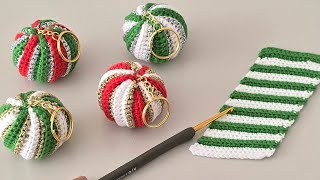 🎄🎁Fascinating Crochet Christmas Ball Keychains for Gift Giving [upl. by Hodgkinson]