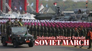 Indonesia Military ParadeCelebration of the 72nd anniversary of TNIINA [upl. by Newmark]