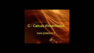 Partie C  Calculs dincertitudes [upl. by Rundgren468]