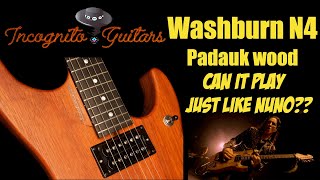 Washburn N4Nuno Padauk USA  INSANE HARMONICS [upl. by Christopher808]