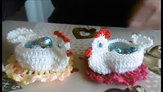 Lavori a Uncinetto Facili  Gallina Pasquale Porta Ovetti  Tutorial [upl. by Cerellia]