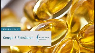 Einblicke in die Welt der Omega3Fettsäuren  Webinar mit Dr Jörg Hüve [upl. by Schatz]