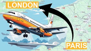 Paris to London Flight Journey [upl. by Letisha]