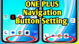 How to hide navigation buttons ONE PLUS Smartphone  One Plus Mobile Back button Settings [upl. by Buschi325]