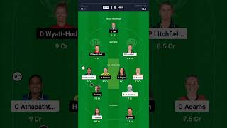 Sydney Thunder Women vs Hobart Hurricanes Women  Dream11 Team Prediction  WBBL 2024 Match Preview [upl. by Trebuh]