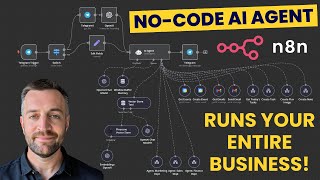 How to Build A NoCode AI Agent in N8N that can replace your employees [upl. by Annawek]