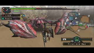 MHFU daimyo hermitaur back hop practice [upl. by Varrian]