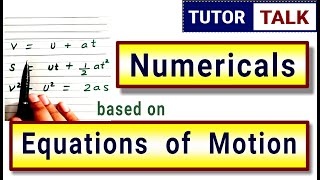 Numericals  Equations of Motion Class 9th [upl. by Olaf]