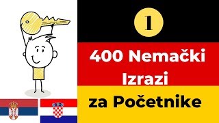 Nemački rečnik  400 Nemački Izrazi za Početnike  prvi deo Nemačko  Srpski Njemački  Hrvatski [upl. by Adal]