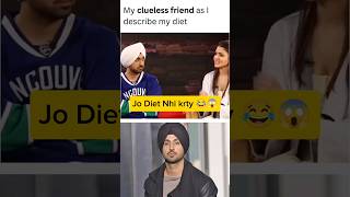 Diljit Dosanjh Reaction 😂😱 anushkasharma Diet fitness weightloss dilijitdosanjh shorts viral [upl. by Sabba]