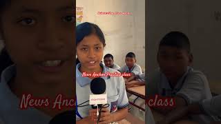 News anchor practice at school trending school news viral assam shorts students [upl. by Pernas]