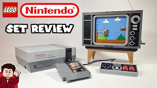 LEGO Nintendo Entertainment System 71374 Set Review [upl. by Cohbath]