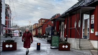 Stockholm Walks Nacka strand Exclusive harbor and living area off season [upl. by Neroled]