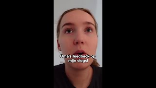 Omas feedback op mijn vlogs 😅 Nieuwe weekvlog online [upl. by Spada229]