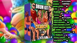 LIBRERIA DE DEMBOW  DRUM KIT DEMBOW VOL 6 ACI2 [upl. by Werbel]