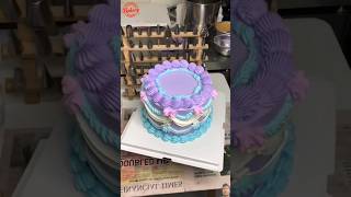 Satisfying cake decoration🤗shoertsshortvideoshortsfeedviralvideotrending [upl. by Halli]