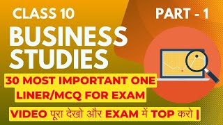 PART  1  NIOS 10 BUSINESS STUDIES NOTES MOST IMPORTANT  NIOS 2024 FREE NOTES [upl. by Ayana]