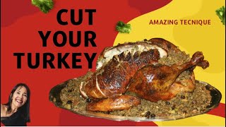 How to Cut a Turkey Breast After Cooking  Carve Turkey Breast chefpachi turkeybreast [upl. by Vitoria]