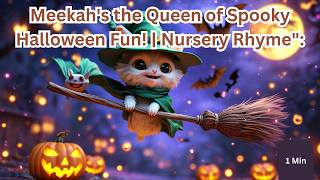 Meekahs the Queen of Spooky Halloween Fun  Nursery Rhyme [upl. by Nalyorf584]