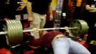 735 LBS Bench Press for 15 reps at Arnold Classic 08 RAW [upl. by Balfour]