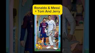 What Happens When Football Legends Meet Cartoon Chaos  Ronaldo and Messi with Tom and Jerry [upl. by Nimrak]