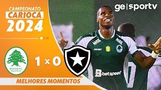 BOAVISTA 1 X 0 BOTAFOGO  MELHORES MOMENTOS  CAMPEONATO CARIOCA 2024  geglobo [upl. by Cr]