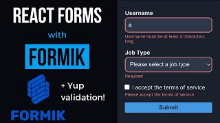 React Formik Tutorial with Yup React Form Validation [upl. by Yrovi]