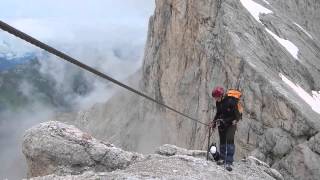 Discovery Dolomites Via Ferrata Punta Penia  Marmolada [upl. by Steffi]