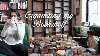 Reorganizing my Home Library  Bookshelf Tour [upl. by Aneladgam]