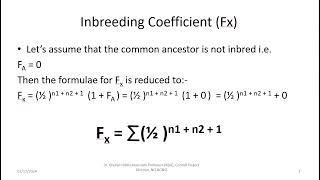 Measuring Inbreeding Coefficient and Relationship Coefficient from pedigree 2 18 2024 10 23 25 PM [upl. by Eserrehs]