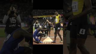 Gatlin beating Usain Bolt sport usainbolt athletics [upl. by Ndnarb83]