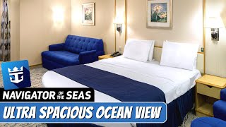 Navigator of the Seas  Ultra Spacious Ocean View Stateroom Tour amp Review 4K  Royal Caribbean [upl. by So]