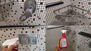 How to use Harpic Bathroom Cleaner  HARPIC Bathroom Cleaner Review  How to remove hard water stain [upl. by Dov]