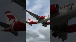 Air Canada Rouge Airbus Flying Overhead Landing at Toronto Pearson Airport  YYZ Plane Spotting [upl. by Elocn]