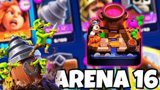 ¡Mazo de Excavadora de Duendes  Rompemuros para Dominar Arena 16 en Clash Royale [upl. by Meeks]