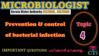 Prevention amp Control of bacterial infection MCQs🔖Topic 3✅ Important Questions🔖Microbiologist exam [upl. by Euh]