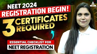 Documents Required for NEET 2024 Application Form📝  NEET 2024 REGISTRATION FORM [upl. by Dennard]