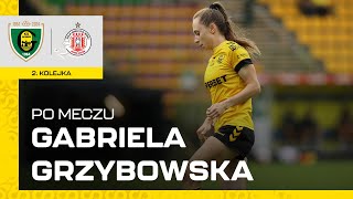 Gabriela Grzybowska po meczu GKS Katowice  Resovia Rzeszów 70 17082024 [upl. by Reivax]