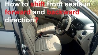 How to shift Front SeatsForwardBackward in a Car [upl. by Nino]