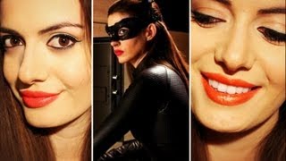 CATWOMAN Inspired Makeup Tutorial Anne Hathaway [upl. by Barolet]