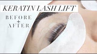 KERATIN LASH LIFT Collab with blogger babe Sarah Najafi [upl. by Kimmie]