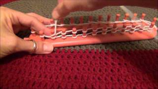 How to E Wrap on the Knifty Knitter Looms [upl. by Ardnuassak]