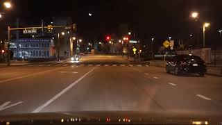 Memphis Tn Downtown drive at night 2020 [upl. by Eelinnej]