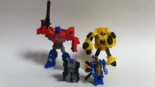 Transformers Double Review  Generations Optimus Prime amp Bumblebee Français [upl. by Madelle]