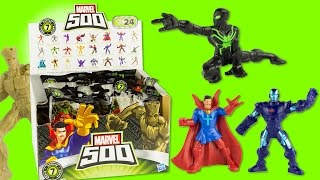 Marvel 500 Boite Complète Série 7 Spiderman Pochettes Surprise Figurines Jouet Toy Review Hasbro [upl. by Adnorat613]