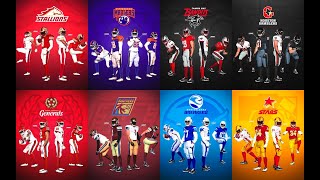 USFL Reveals All Eight Team Uniforms Full Details [upl. by Hanonew]