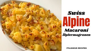 Swiss Alpine Macaroni Recipe  Älplermagronen Rezept [upl. by Aham]